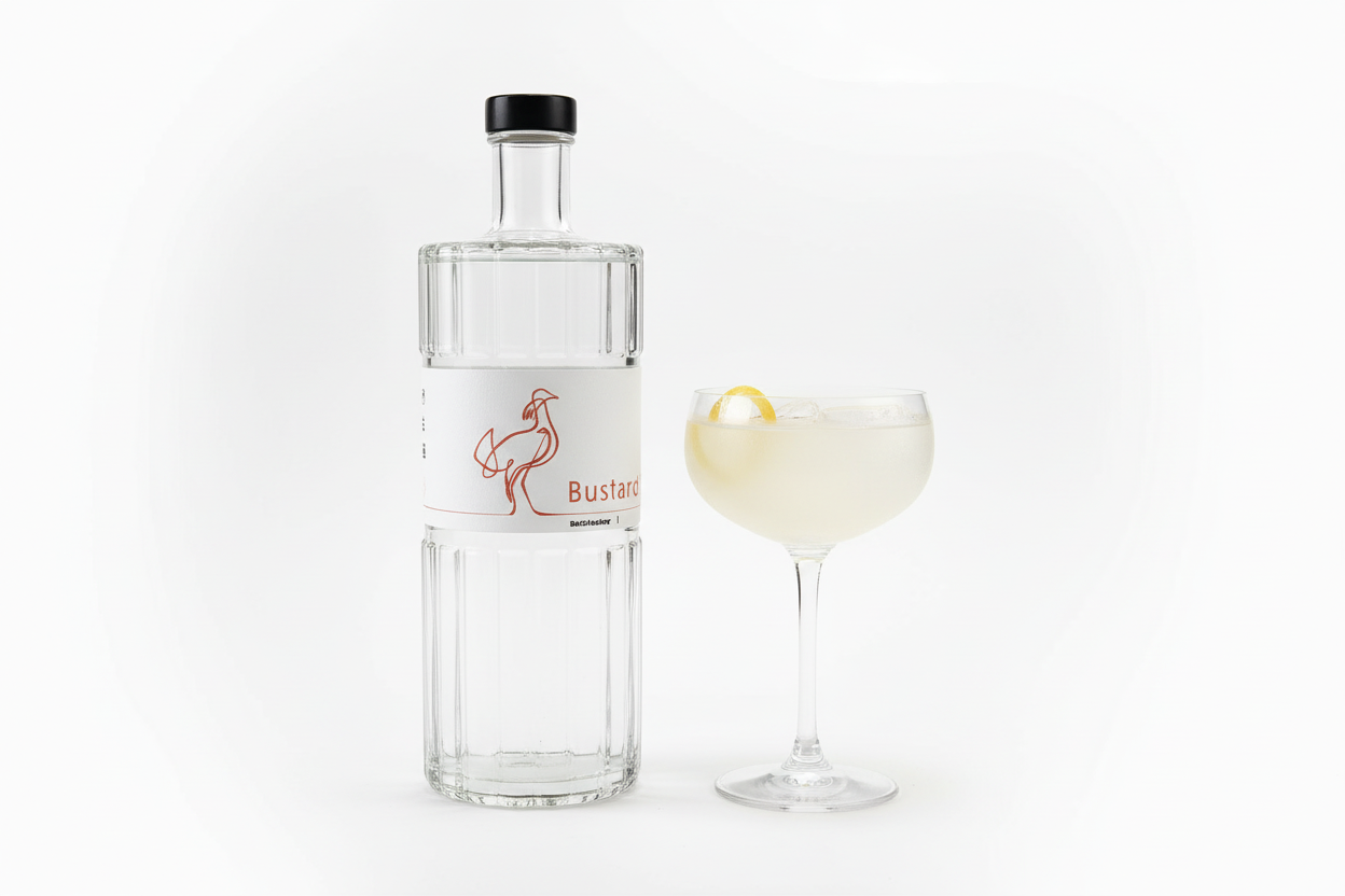 Bustard Spirits Golden White Rum with Cocktail - Clearer